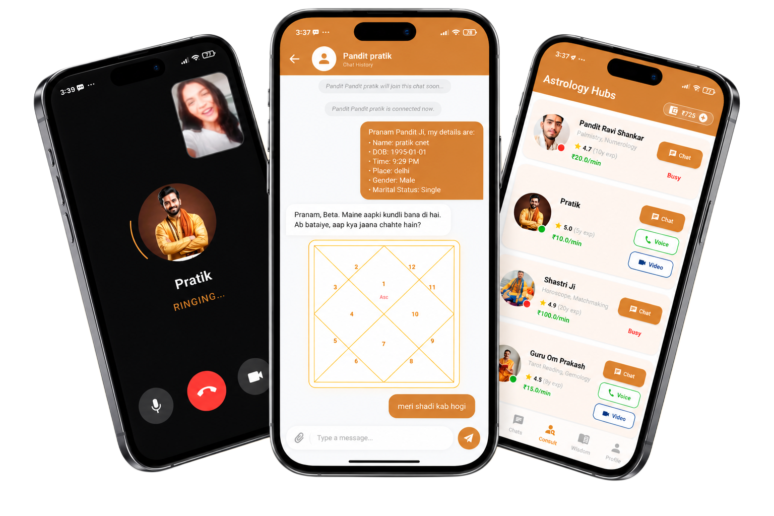 Astrology Hubs App Preview